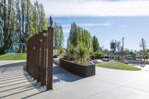 Margaret Mahy Family Playground pillars